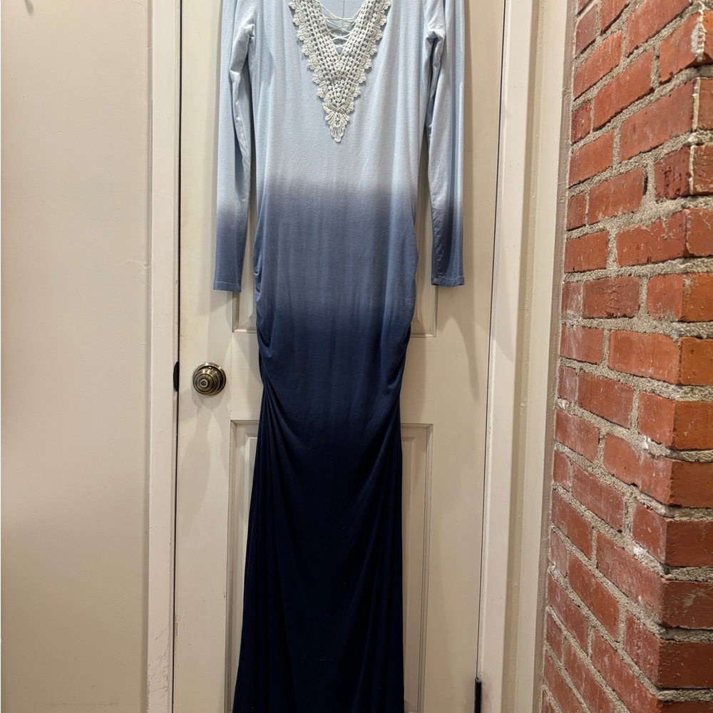 Venus Ombre Blue Maxi Dress